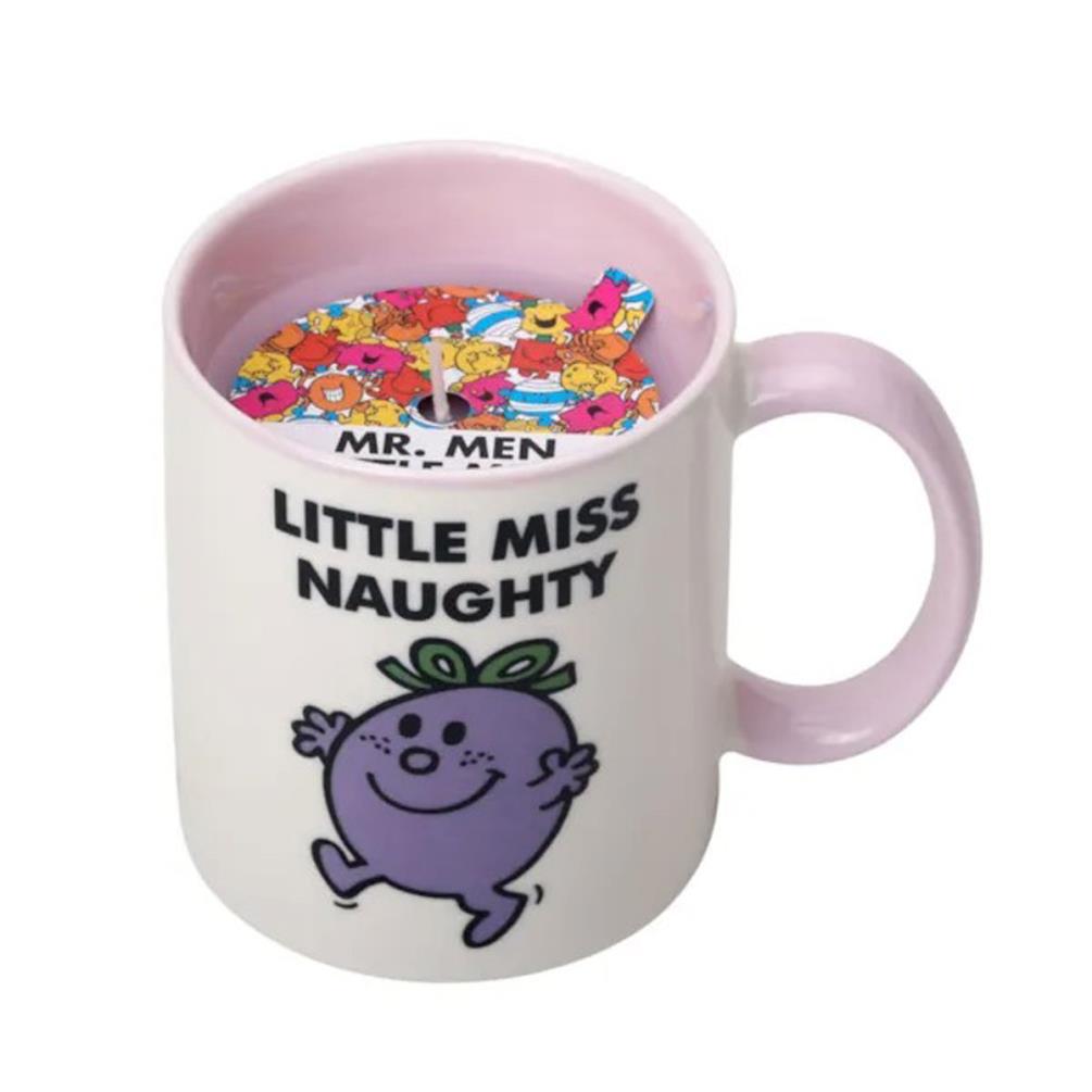 Mr Men Blueberry Muffin Little Miss Naughty Reusable Mug Candle Extra Image 2